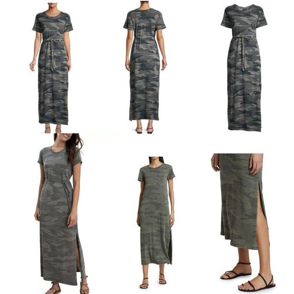 Splendid Evie Camo T-Shirt Dress - Size Medium - Picture 6 of 10